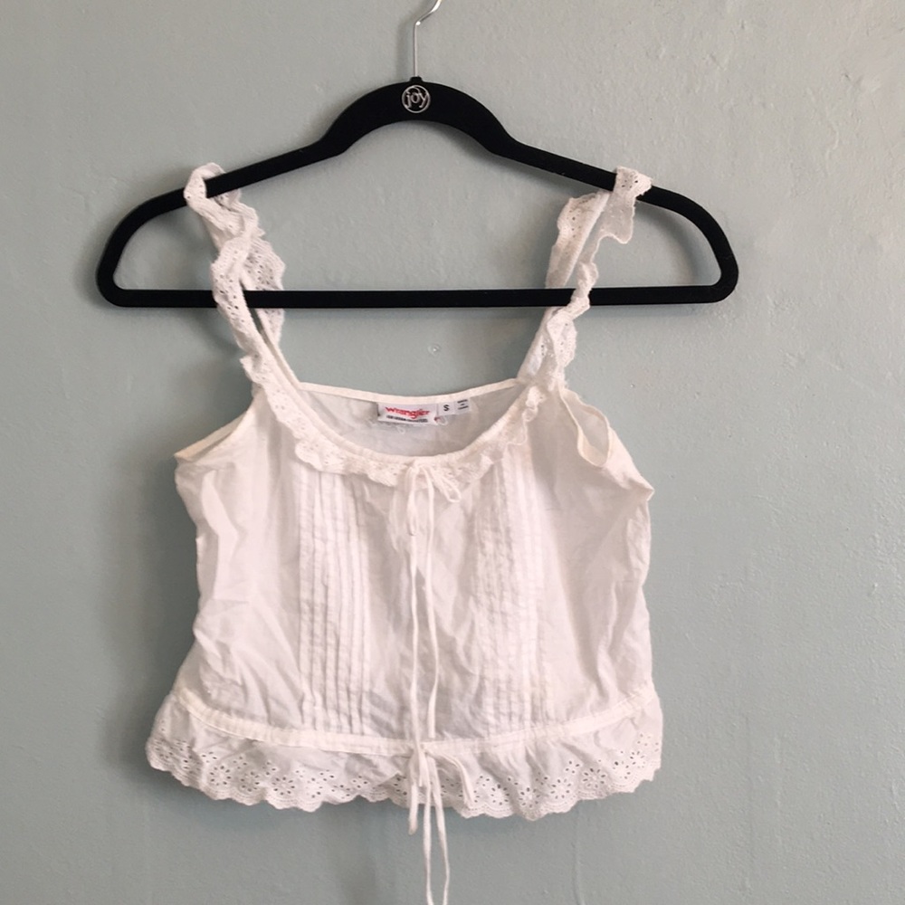 NWOT Wrangler for Urban Outfitters Sweet Jane Eyelet Frill Cami